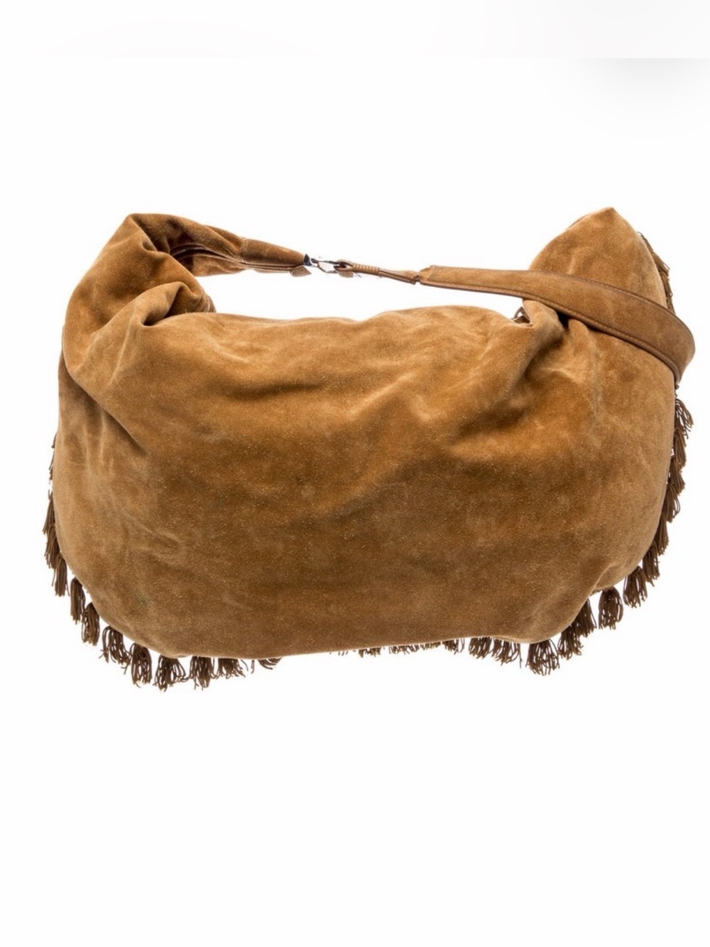 The Row Sling 19 Suede Fringe Hobo Bag - Picture 4 of 7